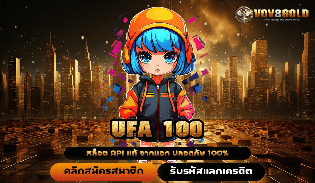 UFA 100 สล็อตได้เงินจริง การันตีแจ็คพอตแตกง่ายที่สุดในตอนนี้